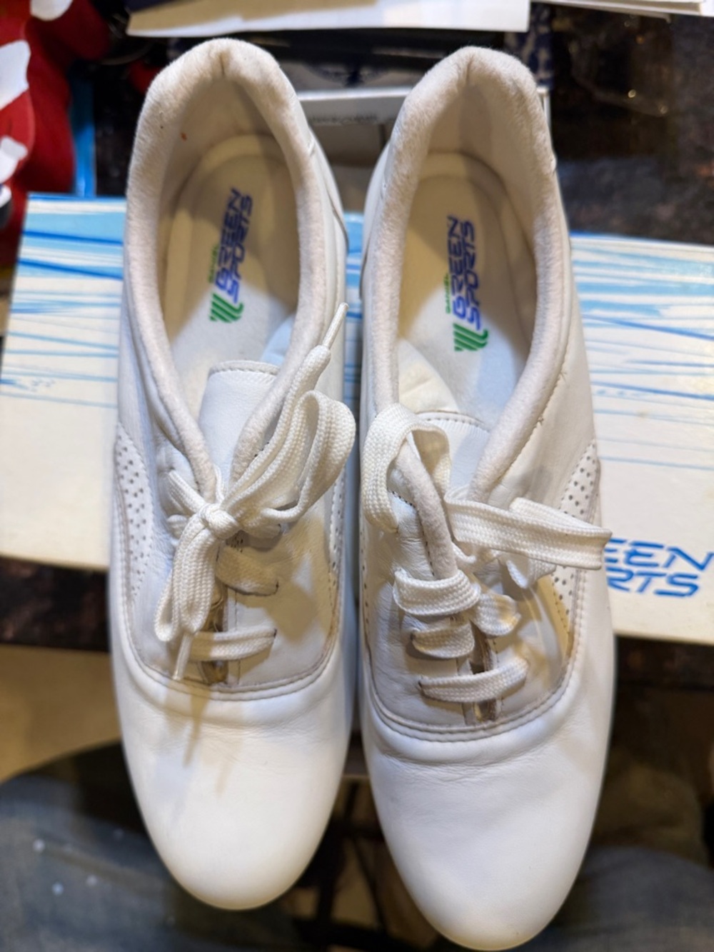Daniel Green Sports Women’s White Lace-Up Sneakers